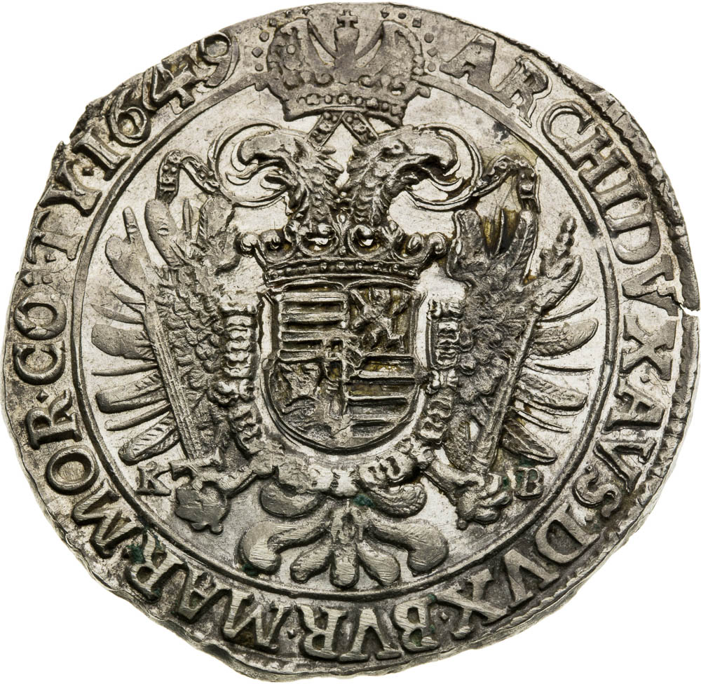 Thaler 1649 - back