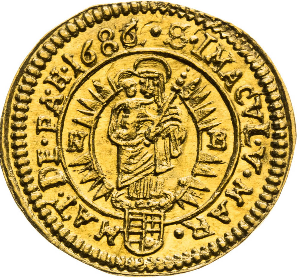 1/6 Ducat 1686 - back