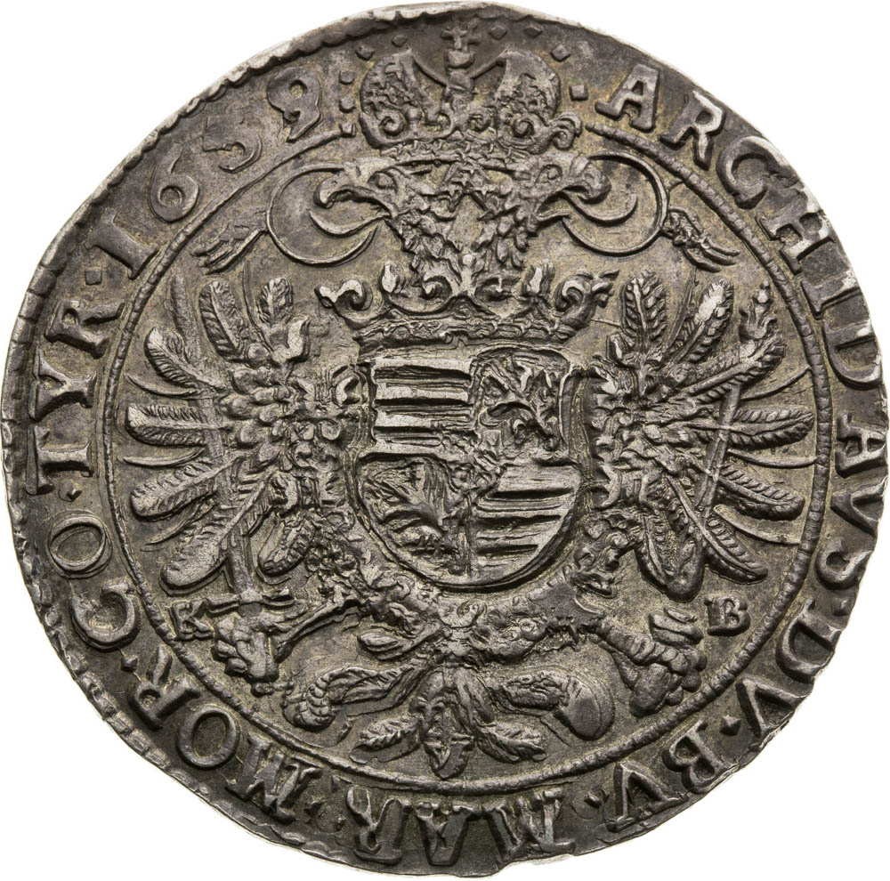 1/2 Thaler 1659 - back