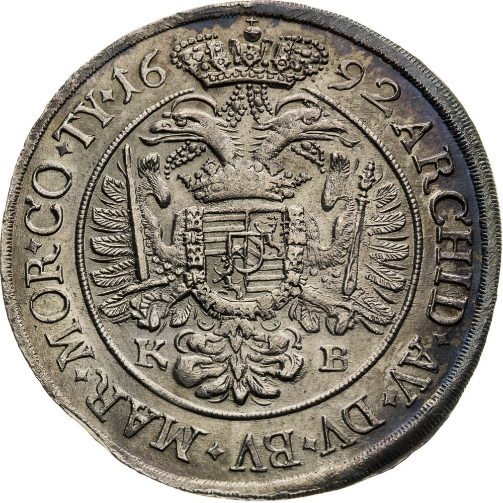 1/2 Thaler 1692 - back