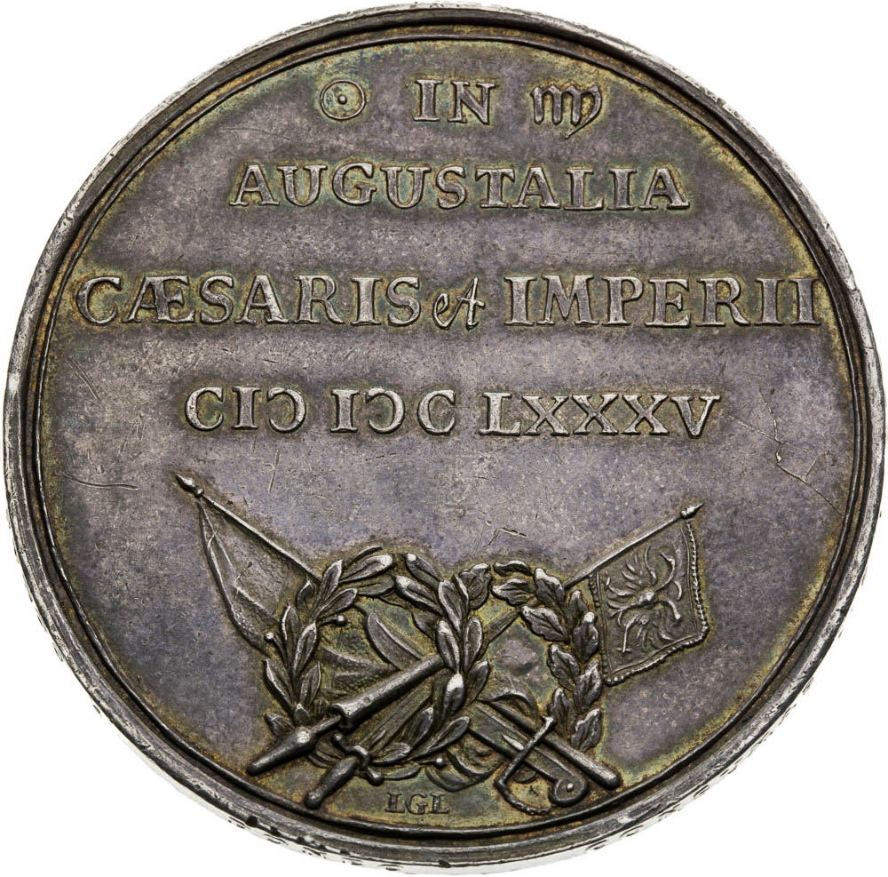 Silver Medal 1685 - back