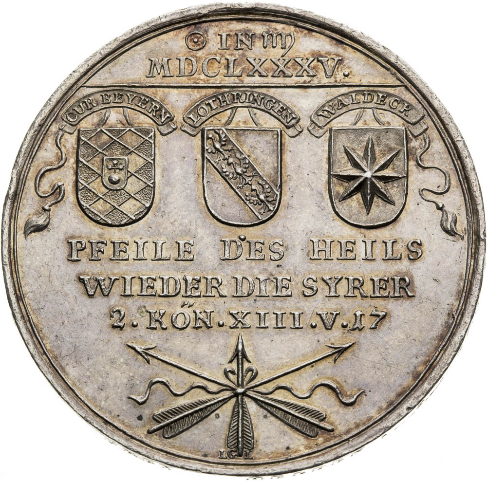 Silver Medal 1685 - back