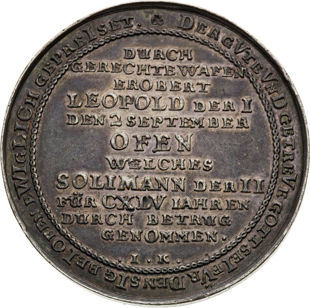 Silver Medal 1686 - back