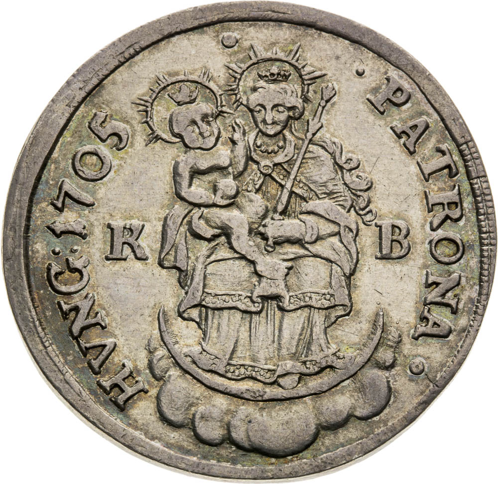 1/2 Thaler 1705 - back