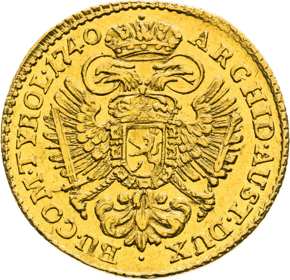 Ducat 1740 - back