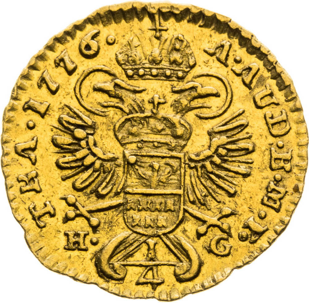 1/4 Ducat 1776 - back