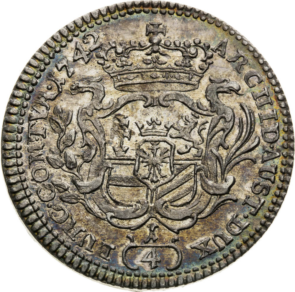 1/4 Thaler 1742 - back