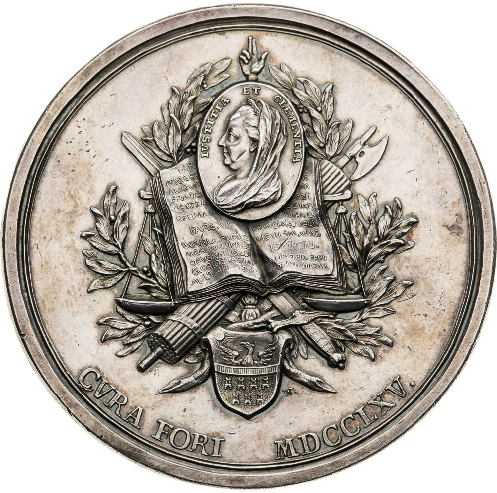 Silver Medal 1765 - front