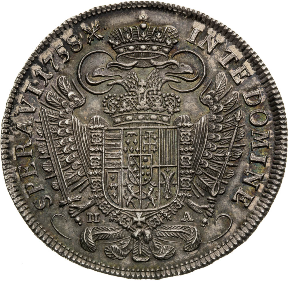1/2 Thaler 1758 - back