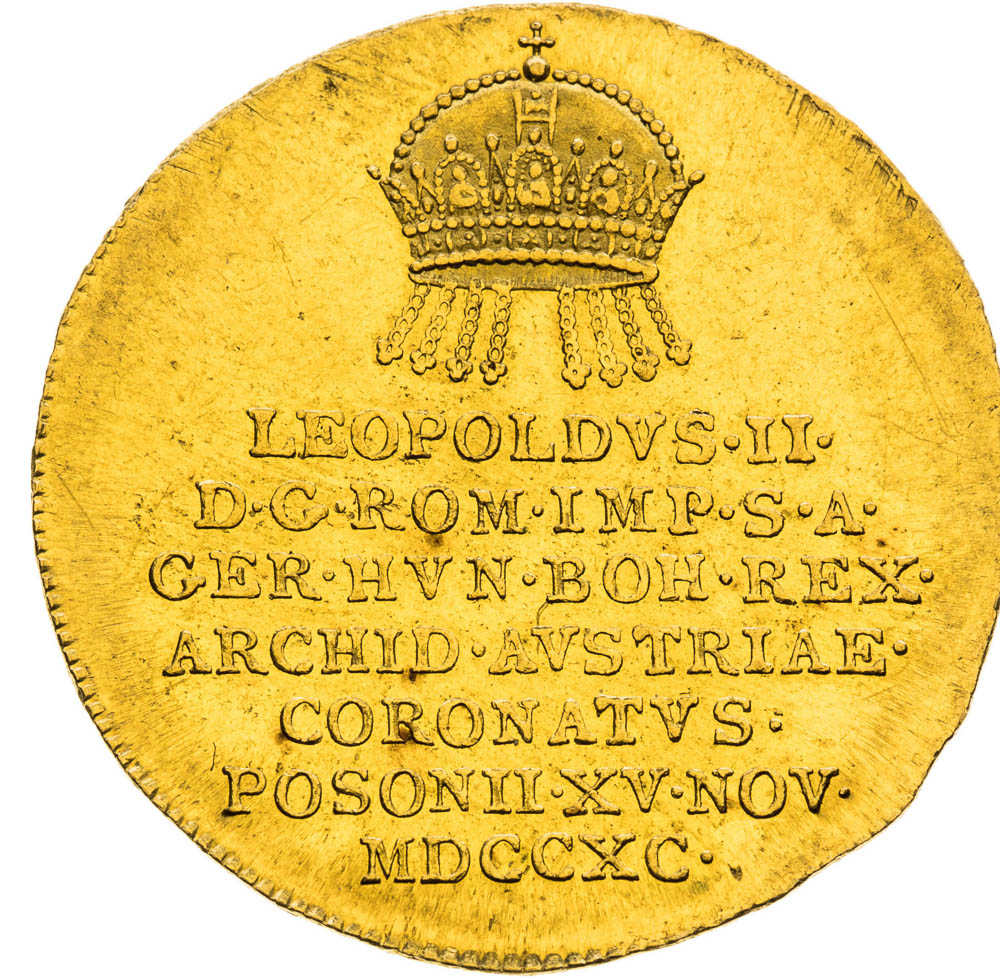 Zlatý žeton 1790 (1 3/4 Dukát) - averz