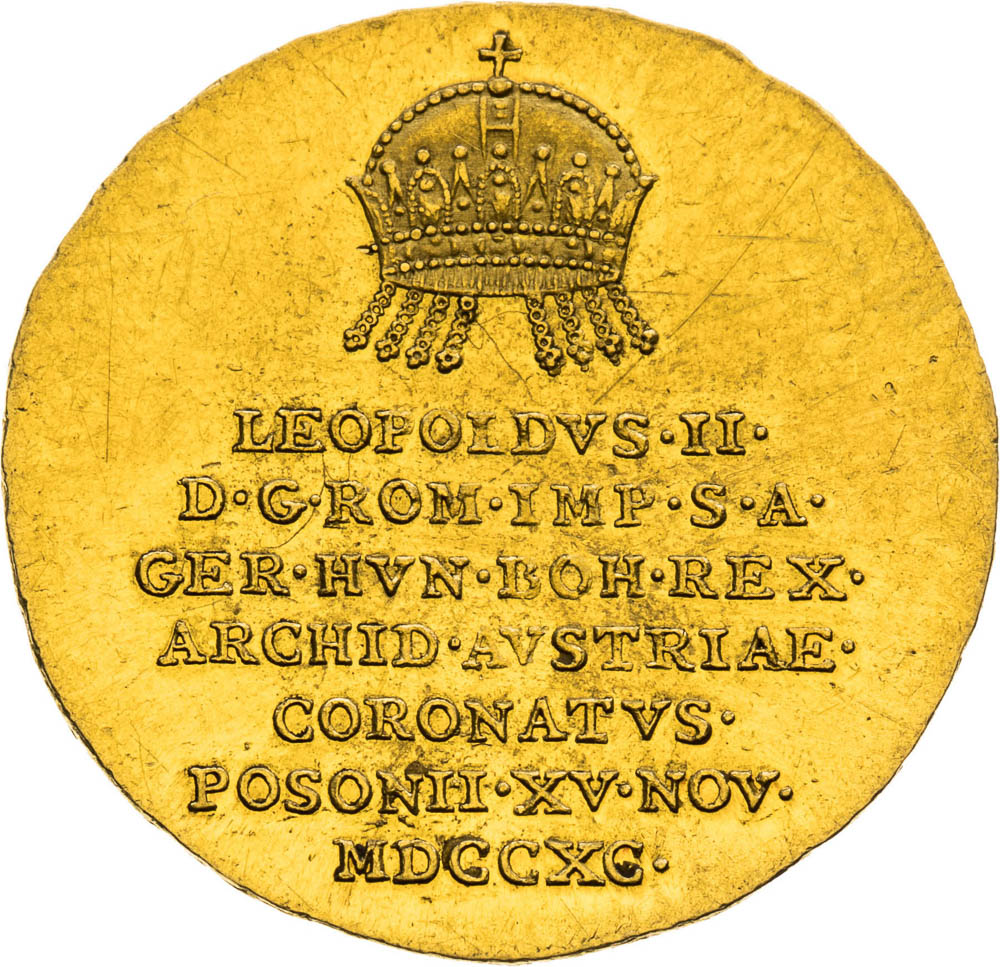 Zlatý žeton 1790 (Dukát) - averz