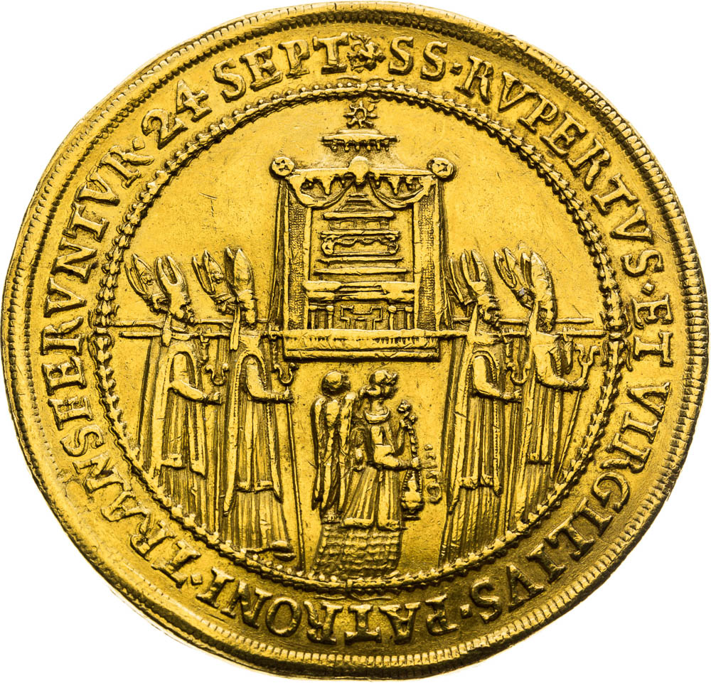 10 Ducats 1628 - back