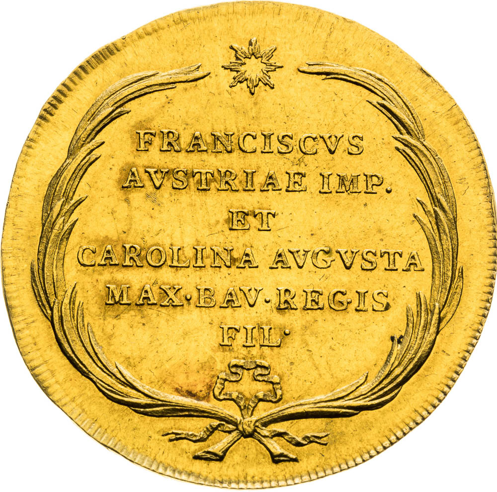 Gold Token 1816 (3 Ducats) - front