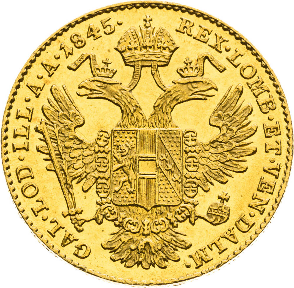 Ducat 1845 - back