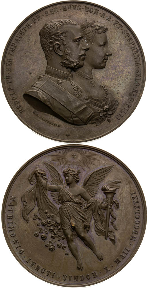 Silver and Bronze Medal 1881 (2 pcs) - back