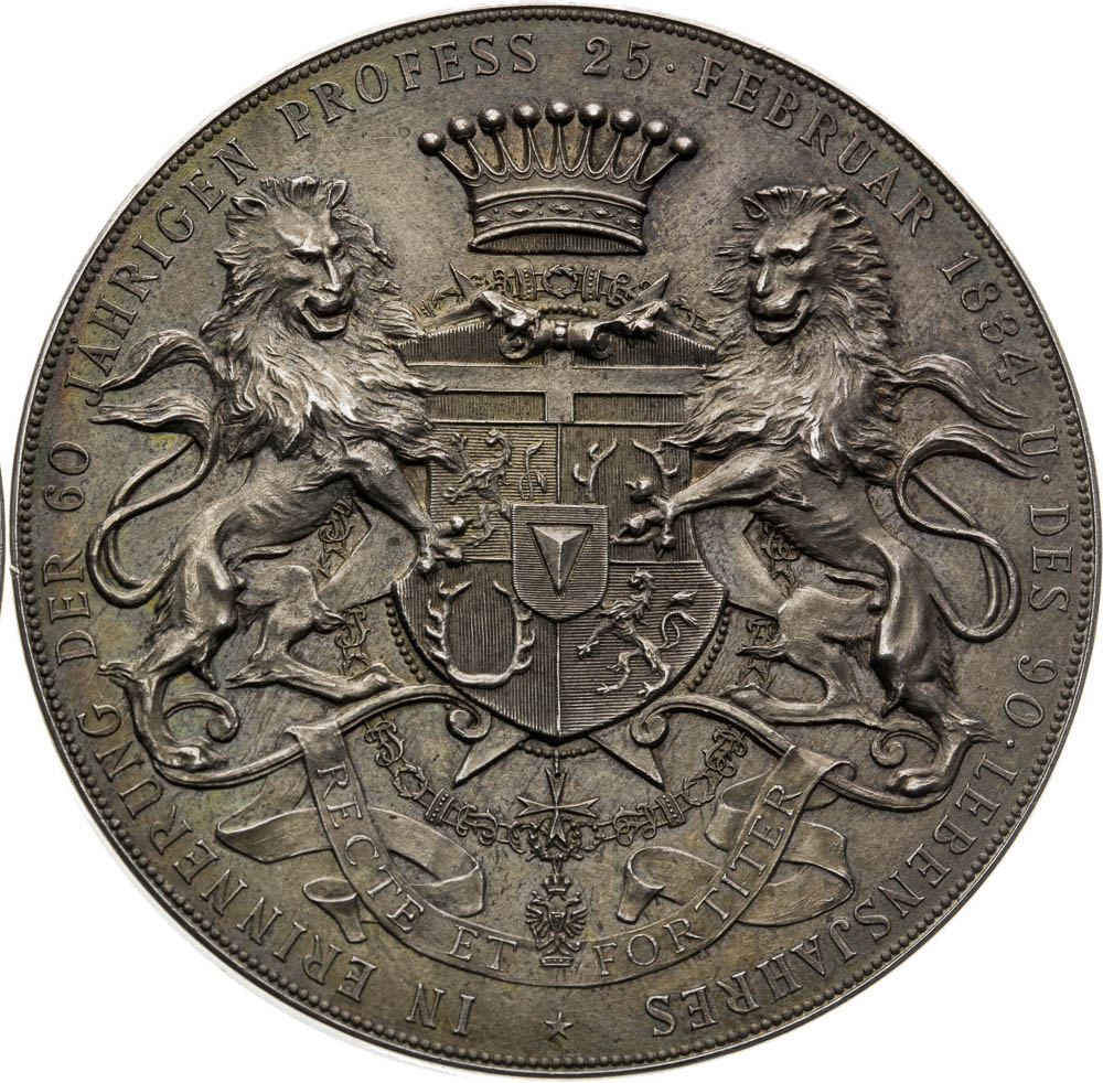 Silver Medal 1895 - back