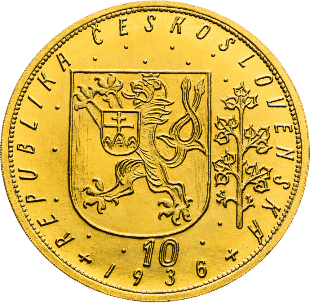 10 Ducats 1936 - front