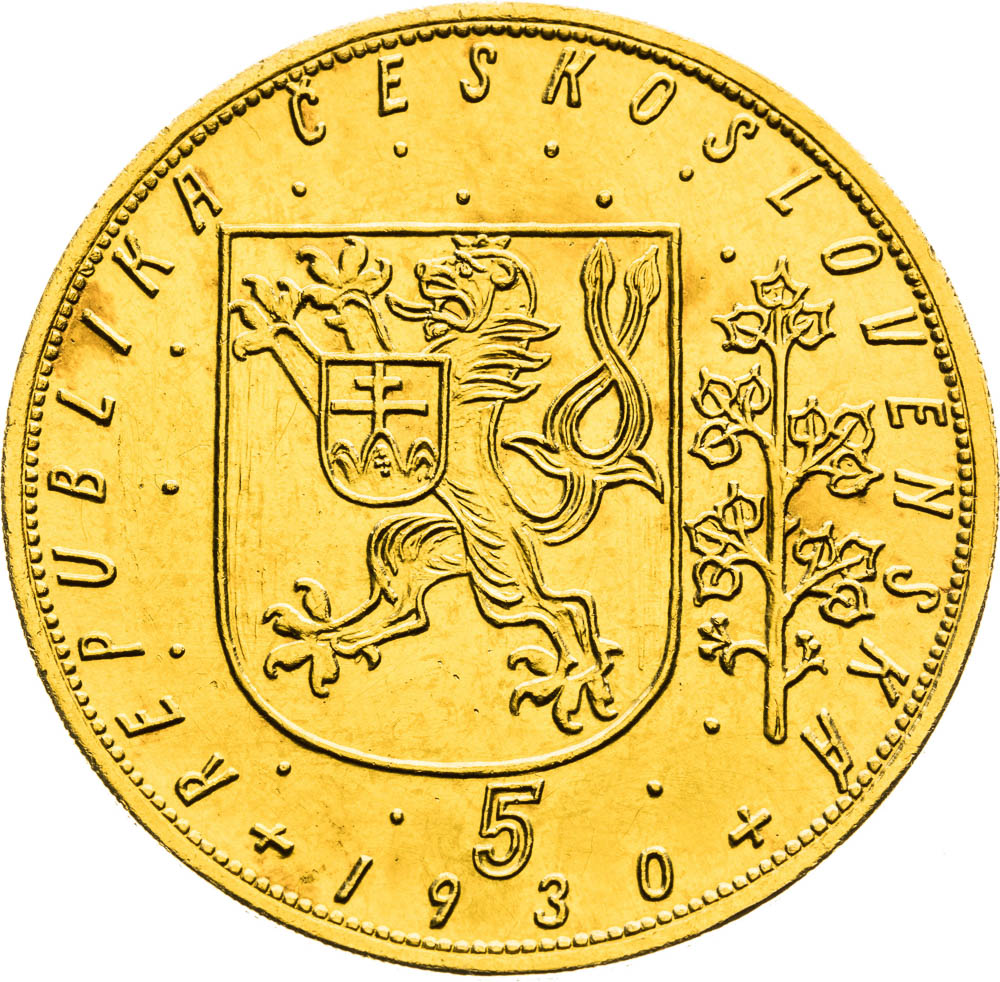 5 Ducats 1930 - front
