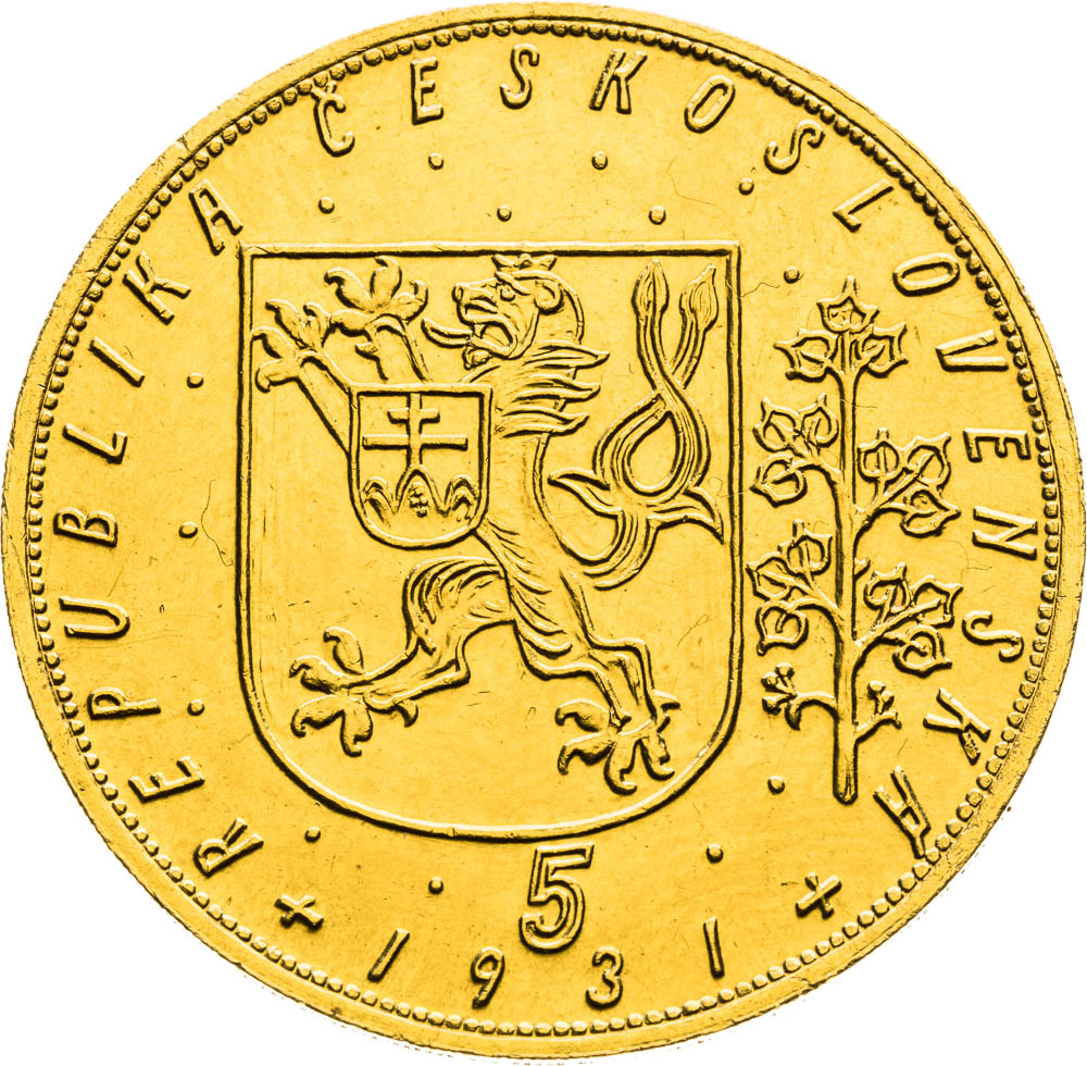 5 Ducats 1931 - front