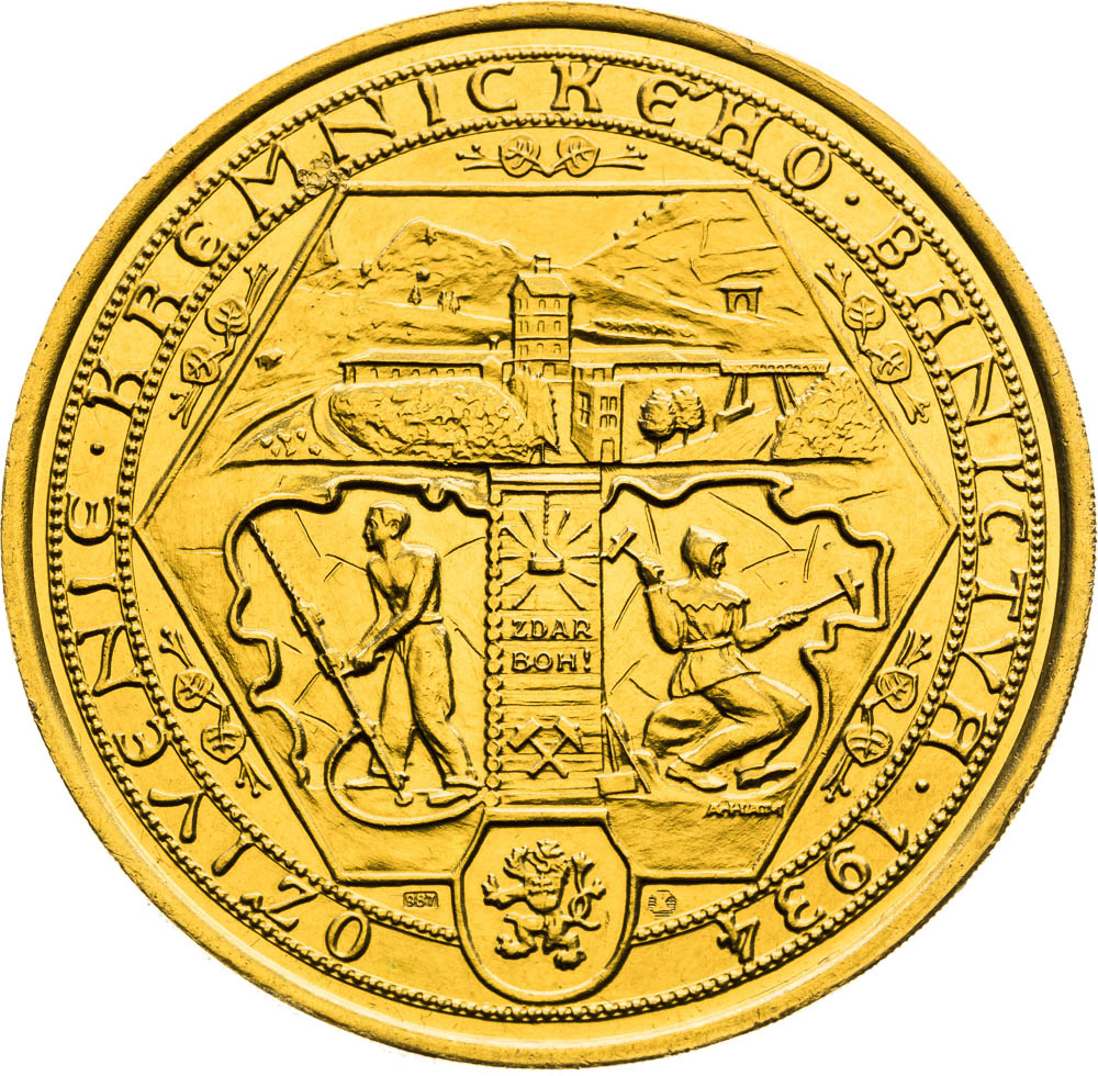 Gold Medal 1934 (10 Ducats) - front