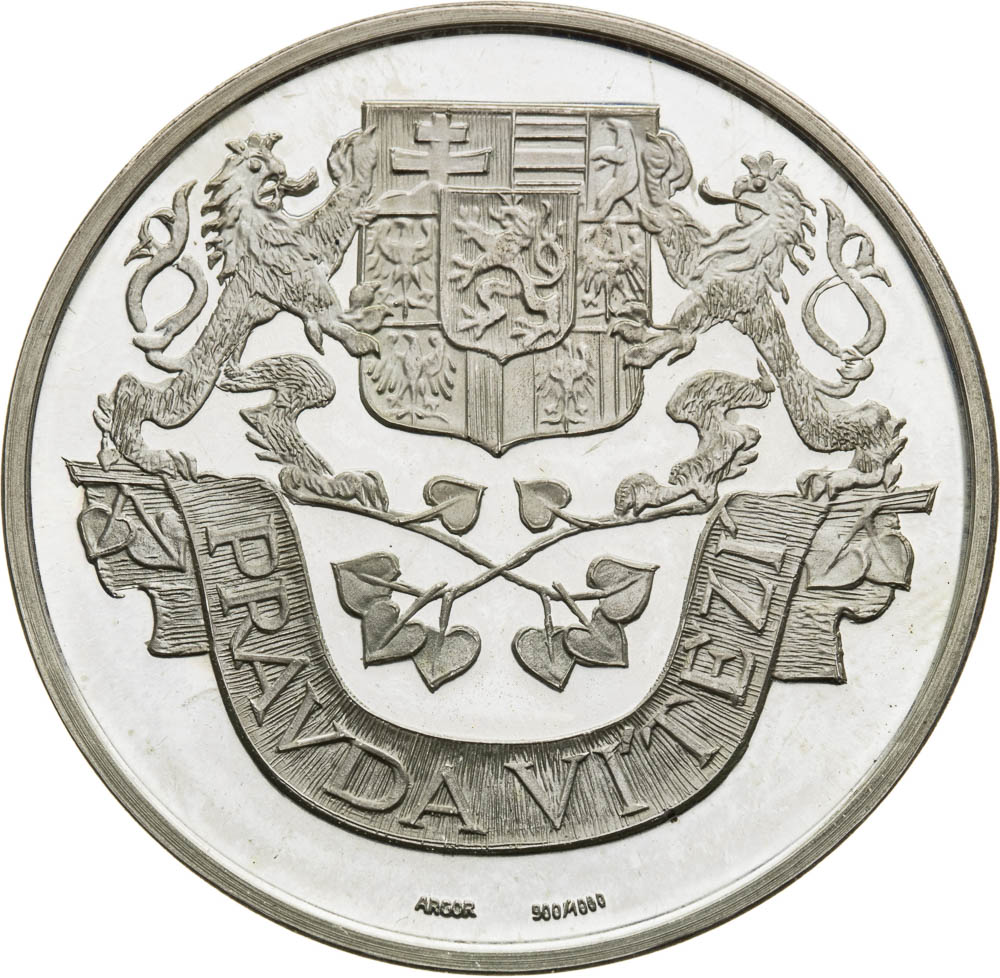 Strieborná medaila 1968 - reverz