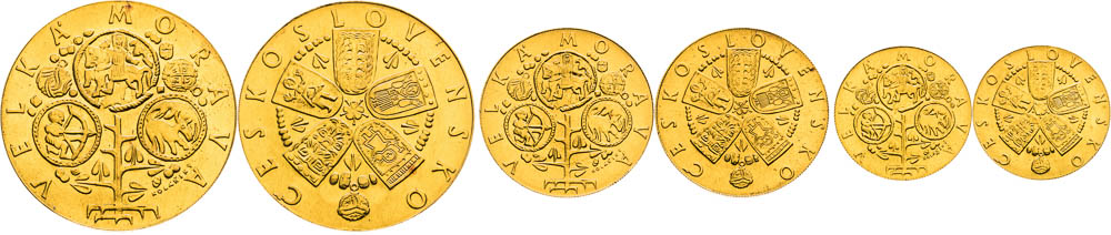 Set of gold Medals 1972 (3 pcs) - front