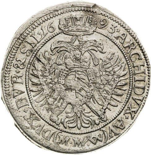 XV Kreutzer 1693 - back
