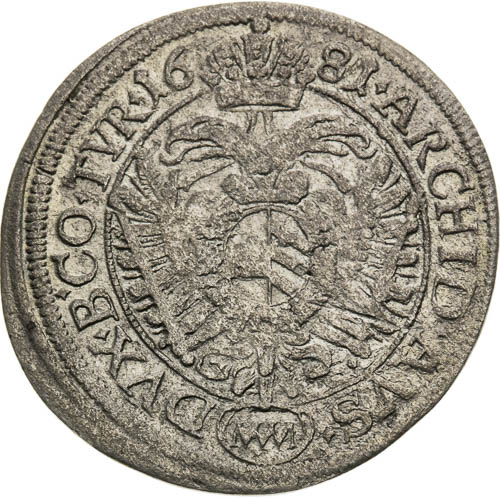 VI Kreutzer 1681 - back