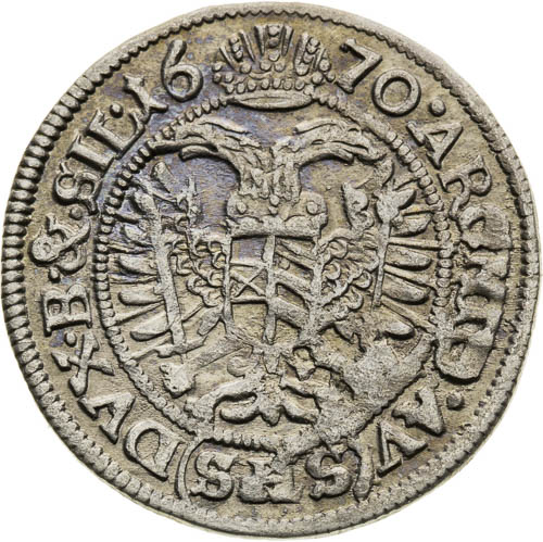 3 Kreutzer 1670 - back