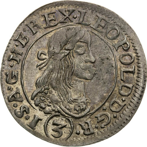 3 Kreutzer 1672 - front