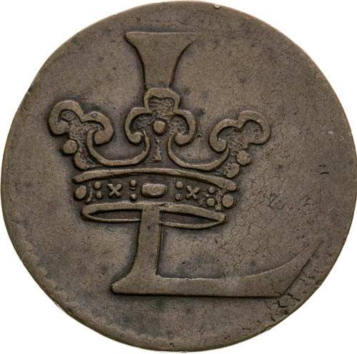 Důlní známka 1661 - averz