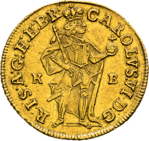 Dukát 1725 - averz