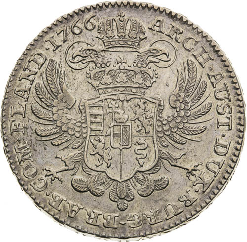 Krížový toliar 1766 - reverz