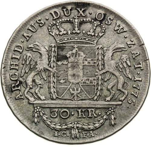 30 Kreutzer 1775 - back
