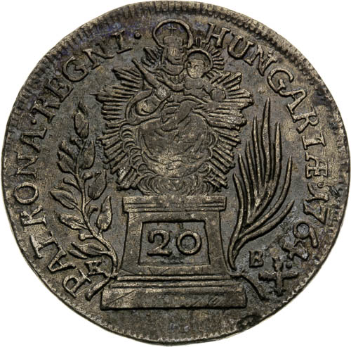 20 Kreutzer 1764 - back