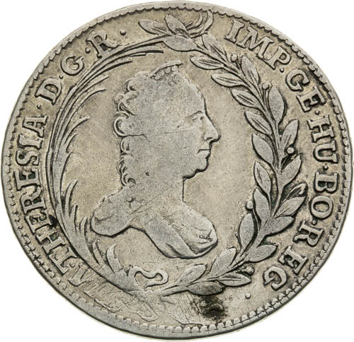 20 Kreutzer 1764 - front