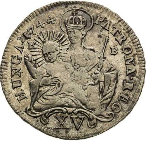 XV Grajciar 1744 - reverz
