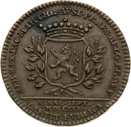 Medaila 1791 - reverz