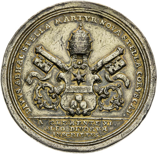 Silver Medal 1720 - back