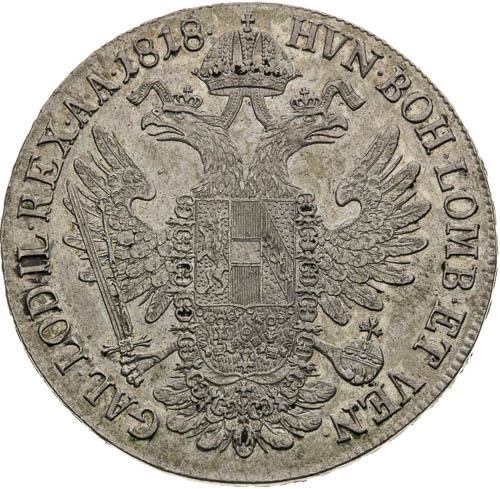Thaler 1818 - back