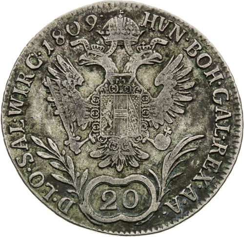 20 Kreutzer 1809 - back