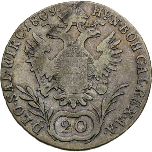 20 Kreutzer 1809 - back