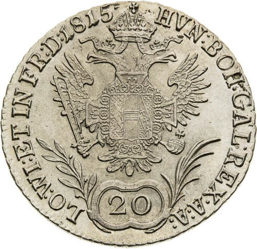 20 Kreutzer 1815 - back