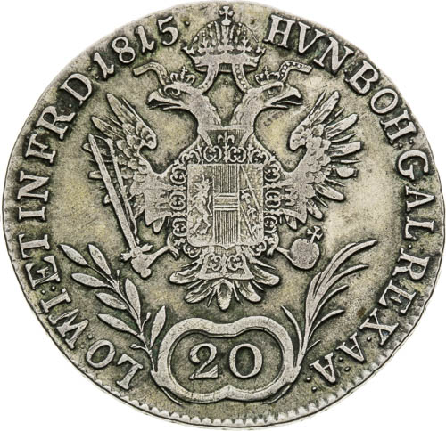 20 Kreutzer 1815 - back