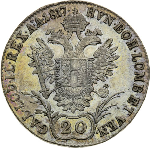 20 Kreutzer 1817 - back