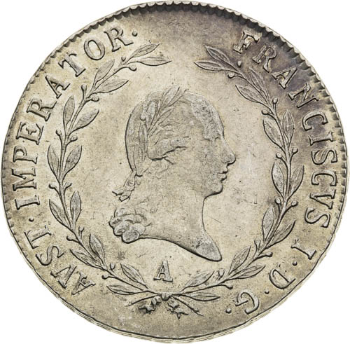 20 Kreutzer 1822 - front