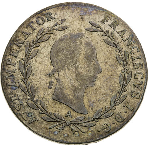 20 Kreutzer 1829 - front