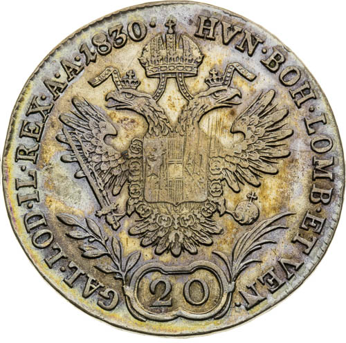 20 Kreutzer 1830 - back