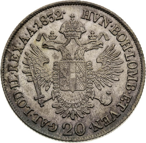 20 Kreutzer 1832 - back