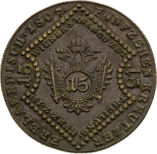 15 Kreutzer 1807 - back